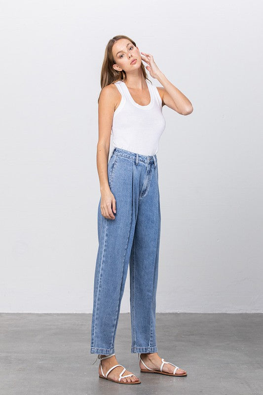 Denim Lab USA HI-WAIST SLOUCH JEANS