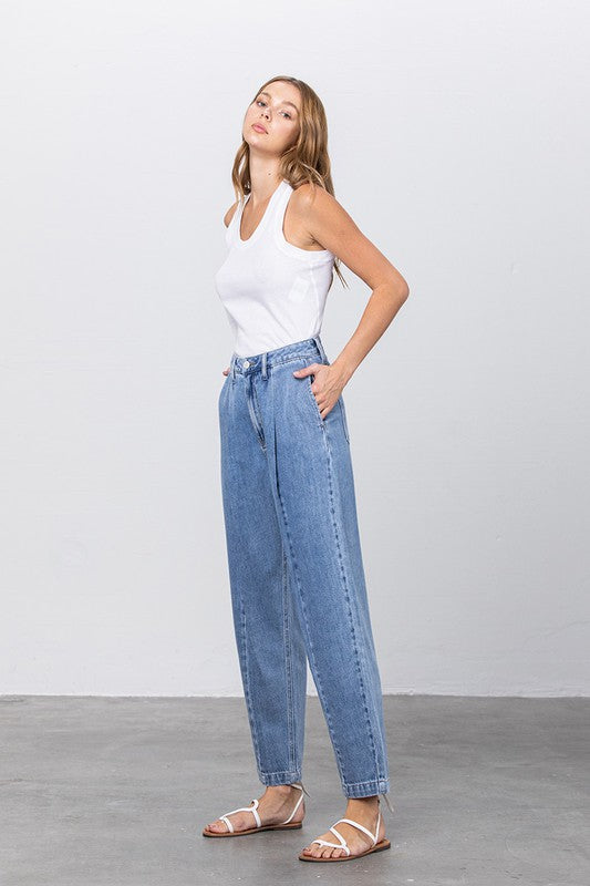 Denim Lab USA HI-WAIST SLOUCH JEANS