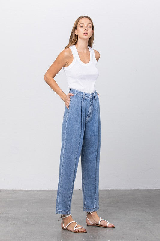 Denim Lab USA HI-WAIST SLOUCH JEANS