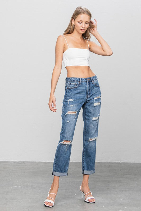 Insane Gene DISTRESSED PREMIUM BOYFRIEND JEANS