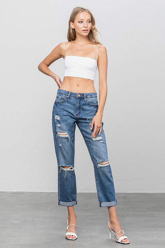Insane Gene DISTRESSED PREMIUM BOYFRIEND JEANS