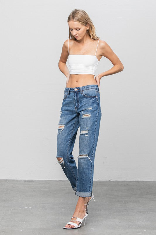Insane Gene DISTRESSED PREMIUM BOYFRIEND JEANS