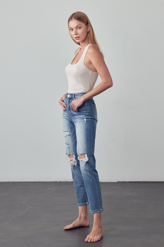 Insane Gene HIGH RISE GIRLFRIEND JEANS