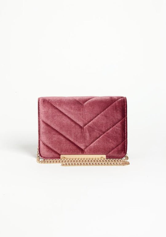 Bella Chic VELVET CROSSBODY PURSE
