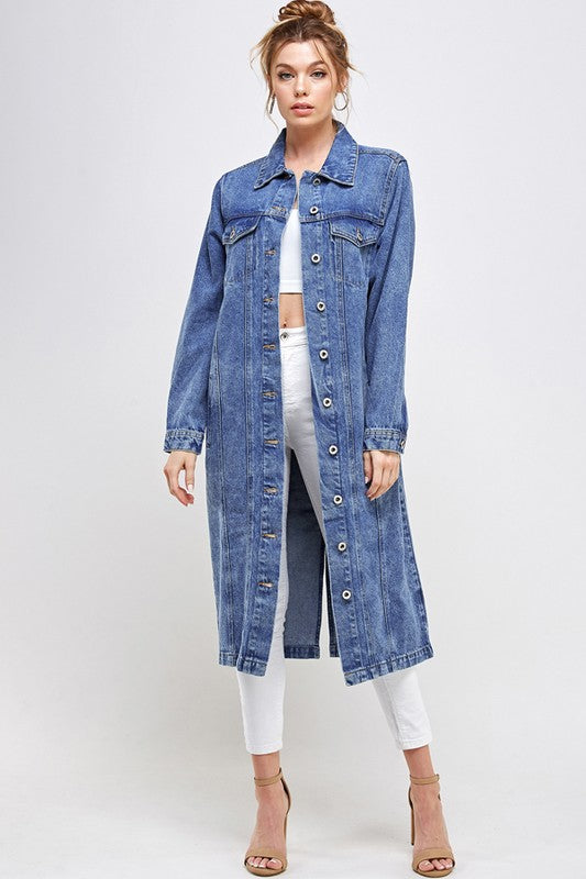 Blue Age NON-STRETCH THIRD QUARTER DENIM JACKET
