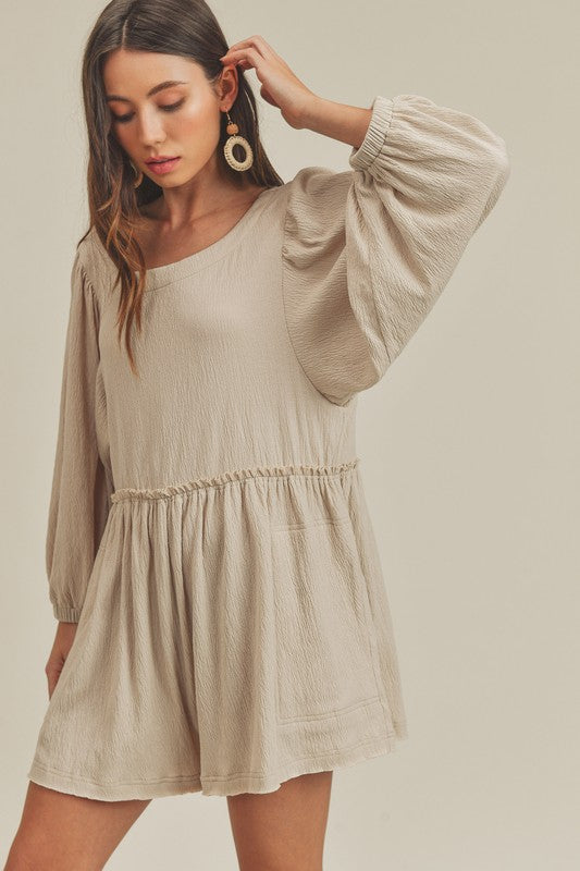 Aemi + Co Kyle Balloon Sleeve Romper