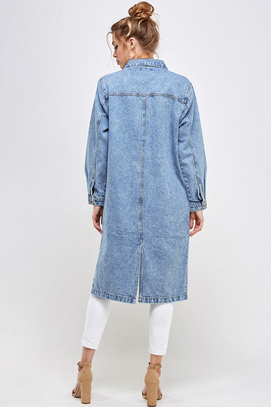 Blue Age NON-STRETCH THIRD QUARTER DENIM JACKET