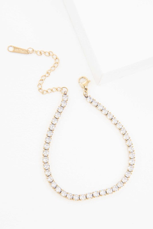 Lovoda Round Stone Tennis Bracelet