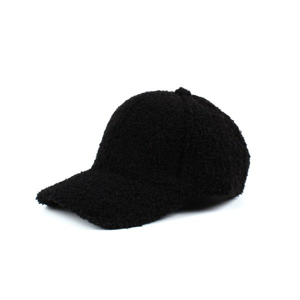 Aili's Corner Boucle Sherpa Teddy Bear Knit Ball Cap