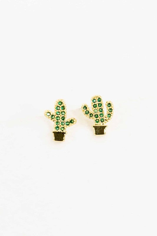 Lovoda Mini Cactus Earrings