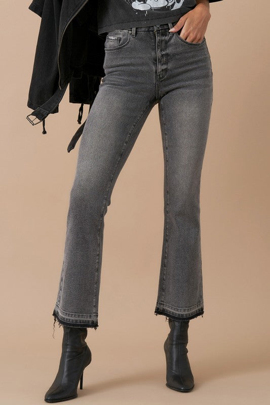 Denim Lab USA High Rise Crop Boot Denim Pants