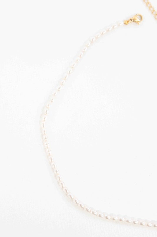 Lovoda Pearl Strand Choker Necklace