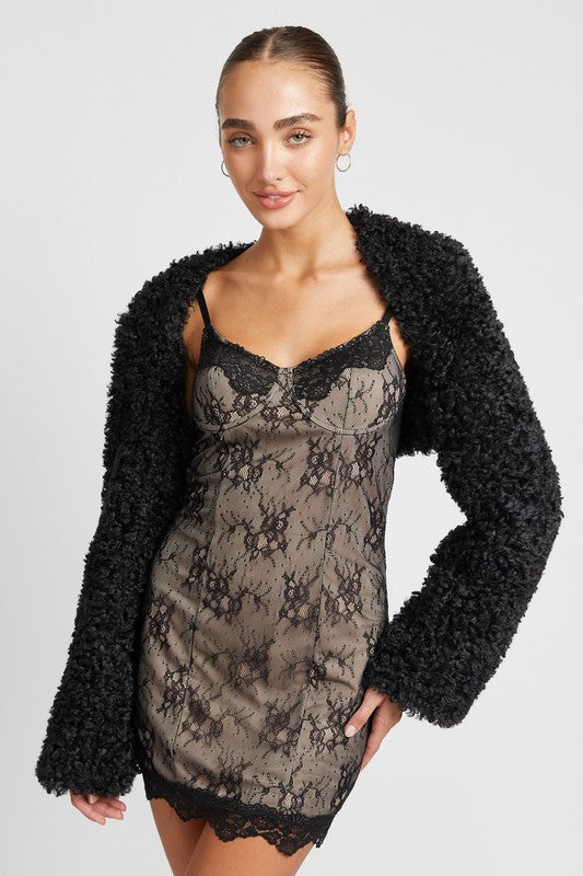 Emory Park FAUX FUR BOLERO