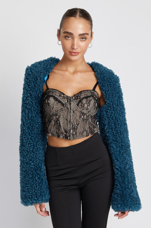 Emory Park FAUX FUR BOLERO