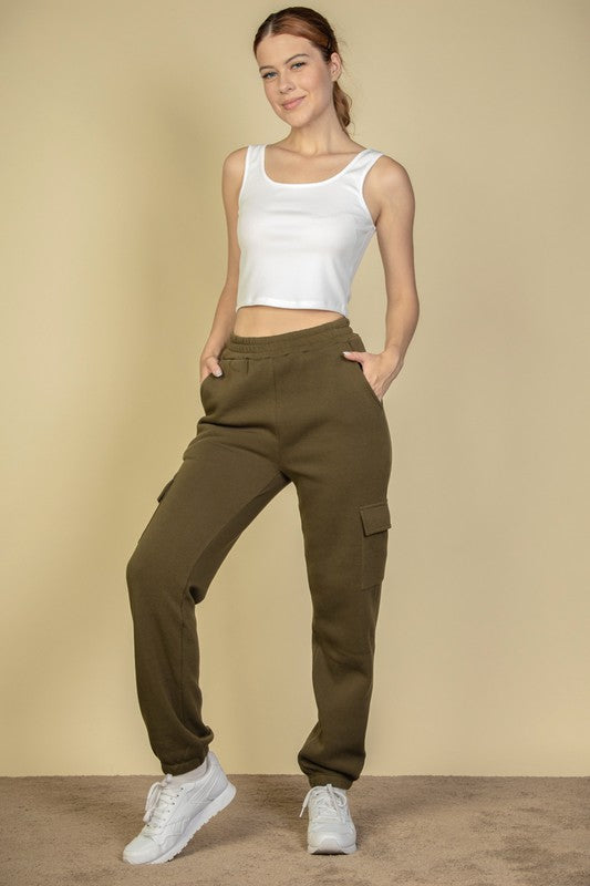 Capella Side Pocket Drawstring Waist Sweatpants