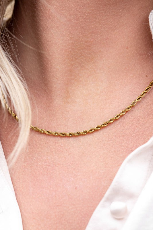 Spiffy & Splendid Luxe Gold Rope Chain - 16in