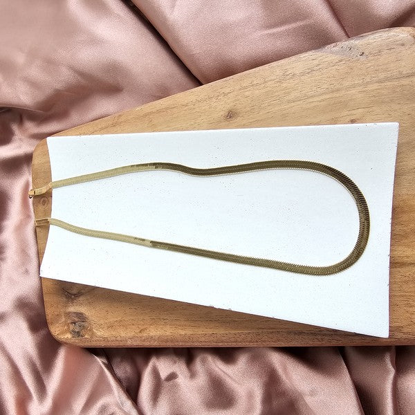 Spiffy & Splendid Luxe Gold Herringbone Chain - 20in