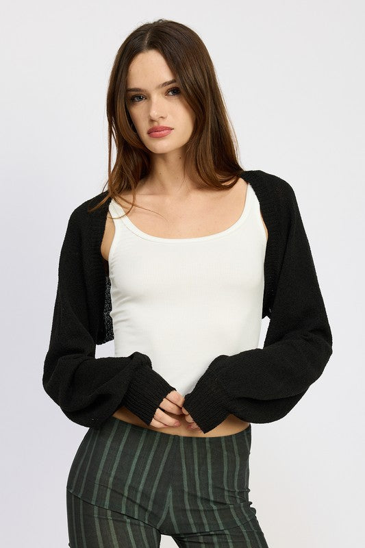 Emory Park BLOUSON SLEEVE BOLERO