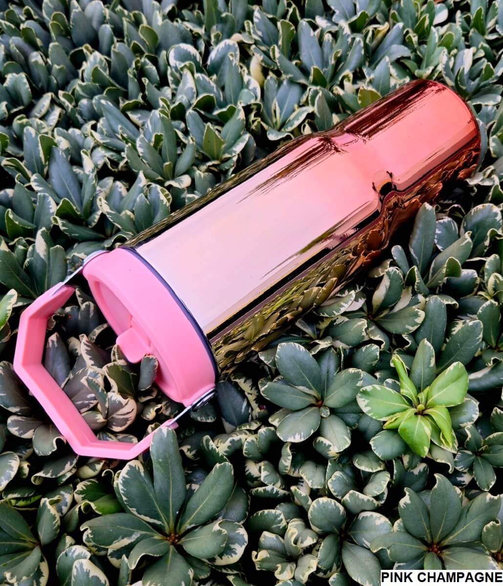 30 oz Mirror Tumbler with Handle and Flip Straw