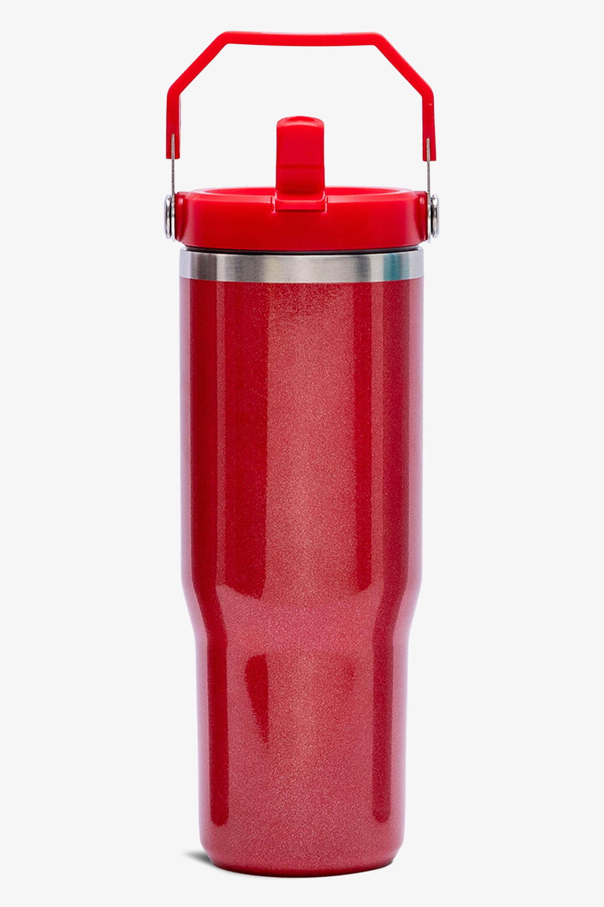 30 oz Pearl Tumbler with Handle and Flip Straw