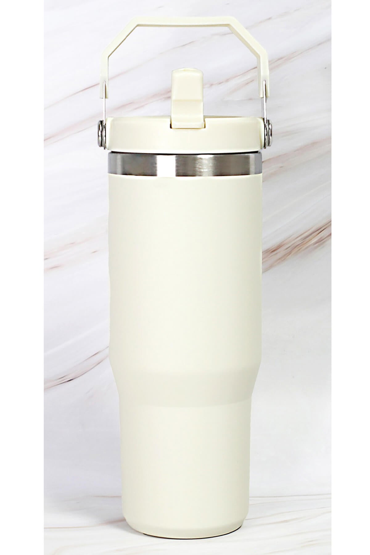 30 oz Tumbler With Handle And Flip Straw