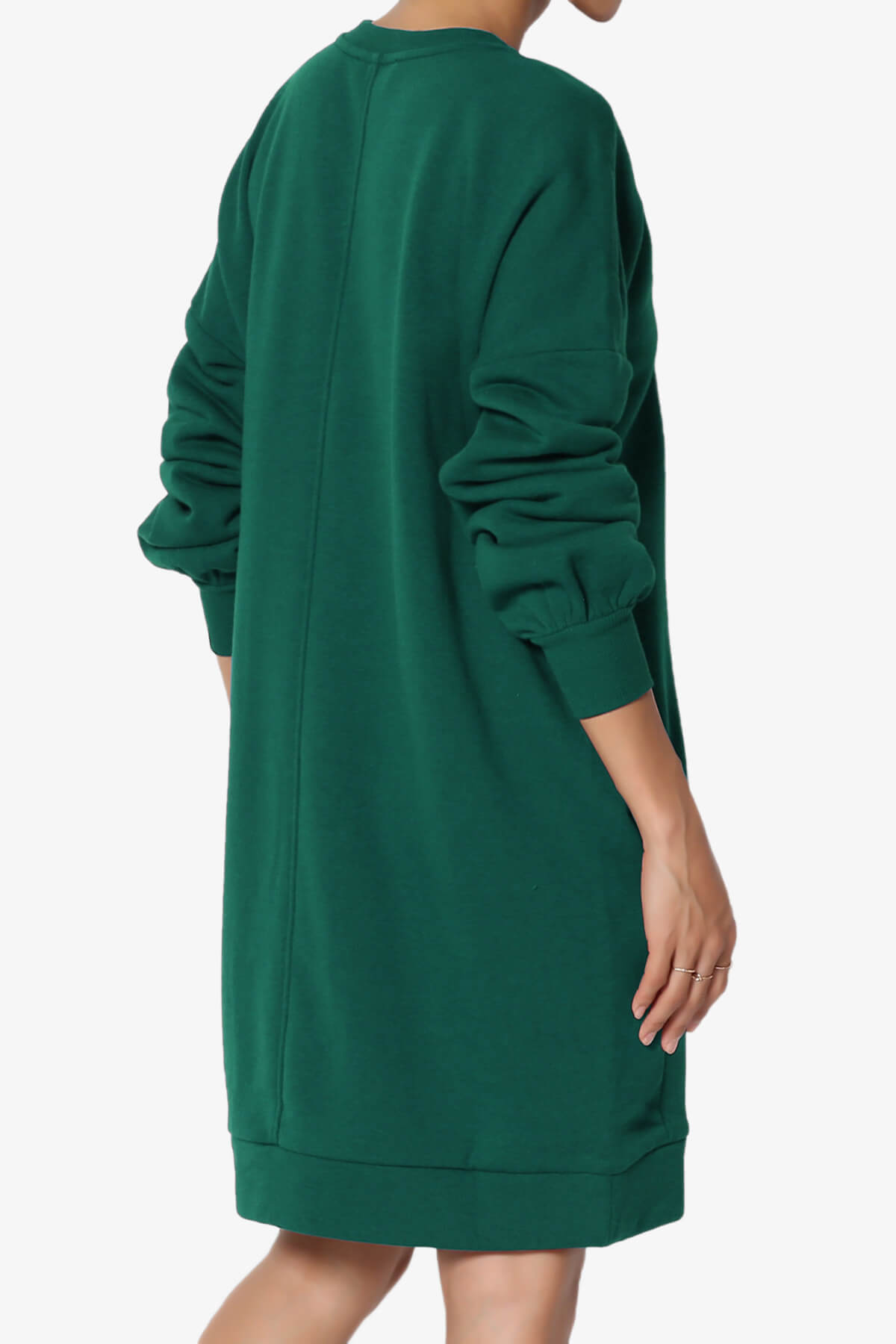 Accie Crew Neck Tunic Sweatshirt DARK GREEN_4