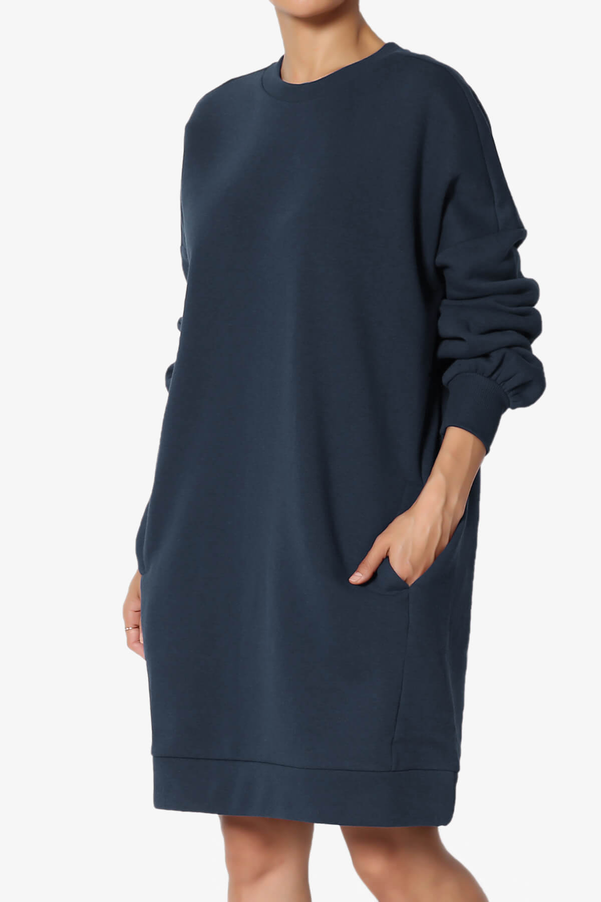 Accie Crew Neck Tunic Sweatshirt DARK NAVY_3