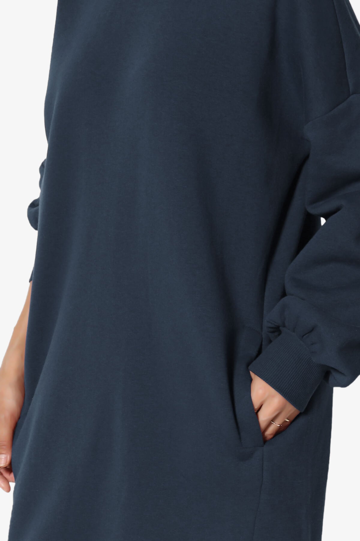 Accie Crew Neck Tunic Sweatshirt DARK NAVY_5