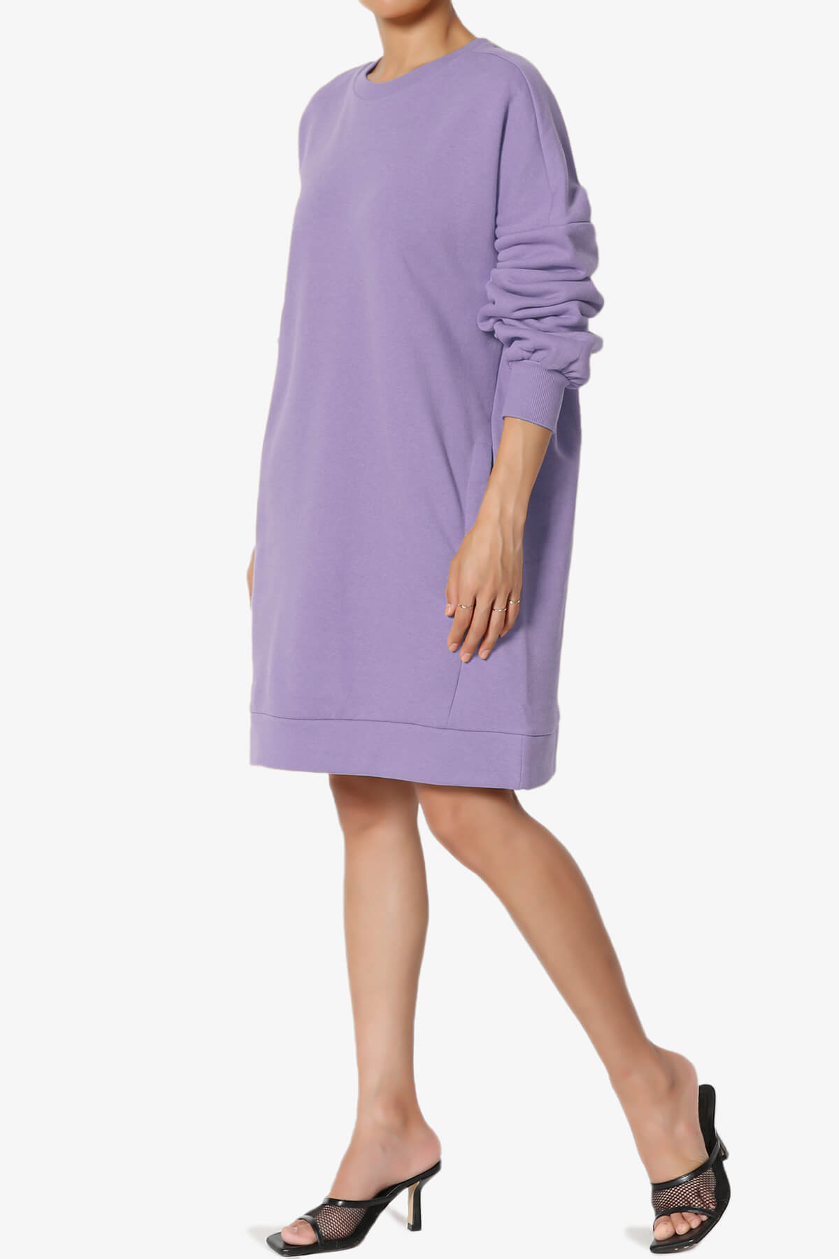 Accie Crew Neck Tunic Sweatshirt LAVENDER_3