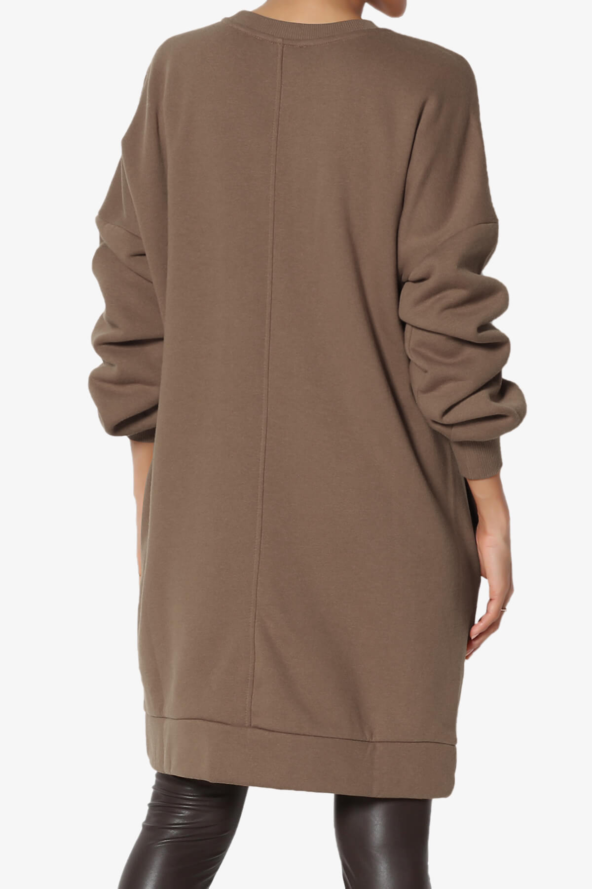 Accie Crew Neck Tunic Sweatshirt MOCHA_2