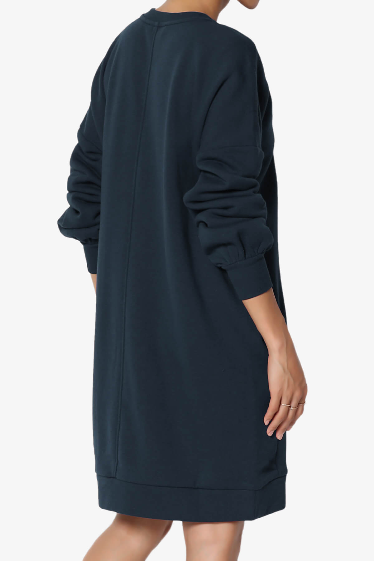 Accie Crew Neck Tunic Sweatshirt NAVY_4