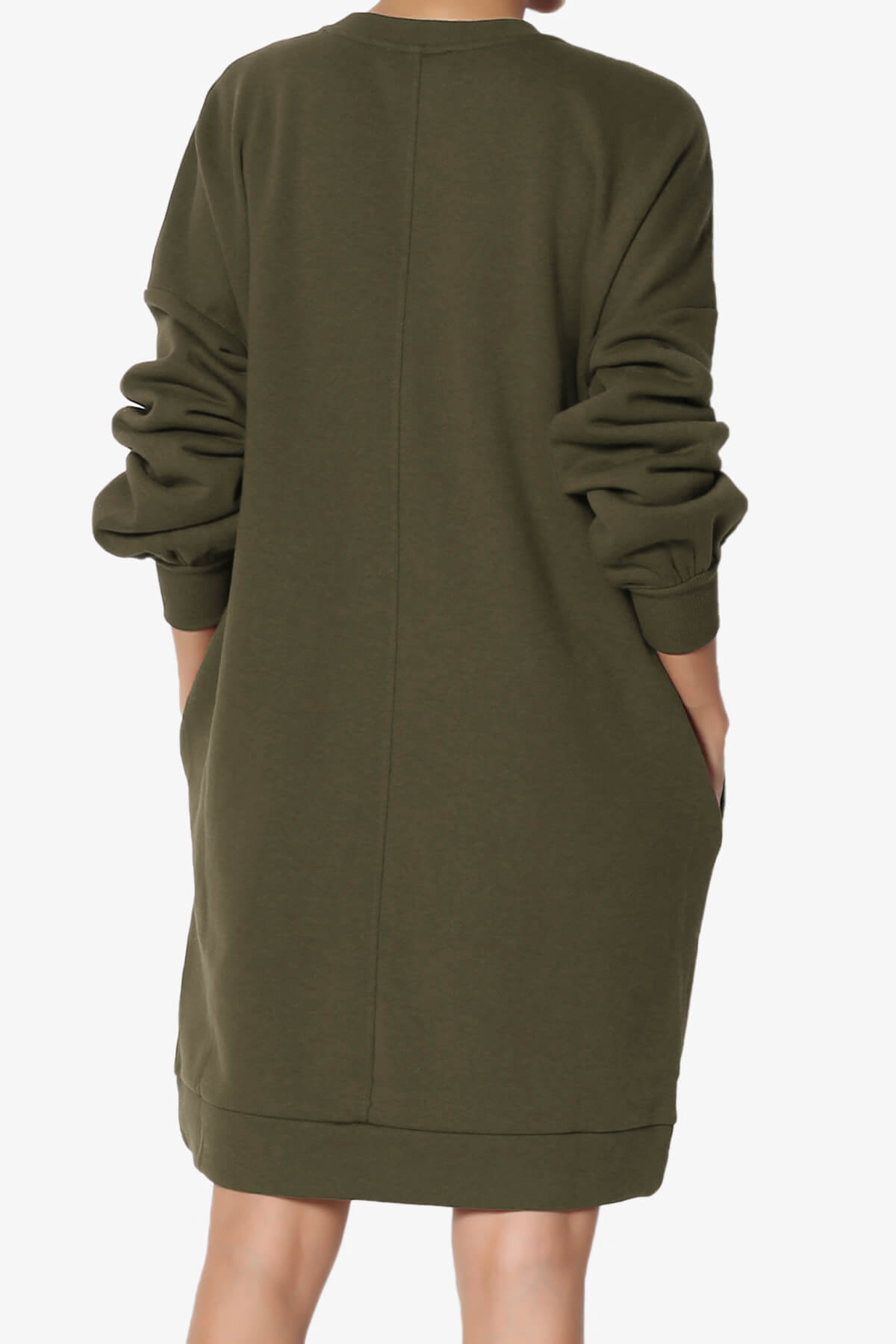 Accie Crew Neck Tunic Sweatshirt OLIVE_2