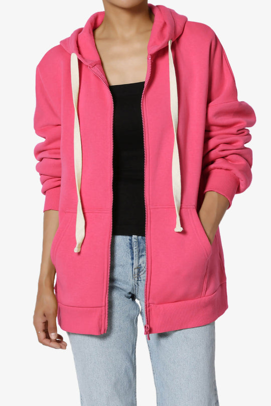 Accie Fleece Zip Hooded Jacket PLUS