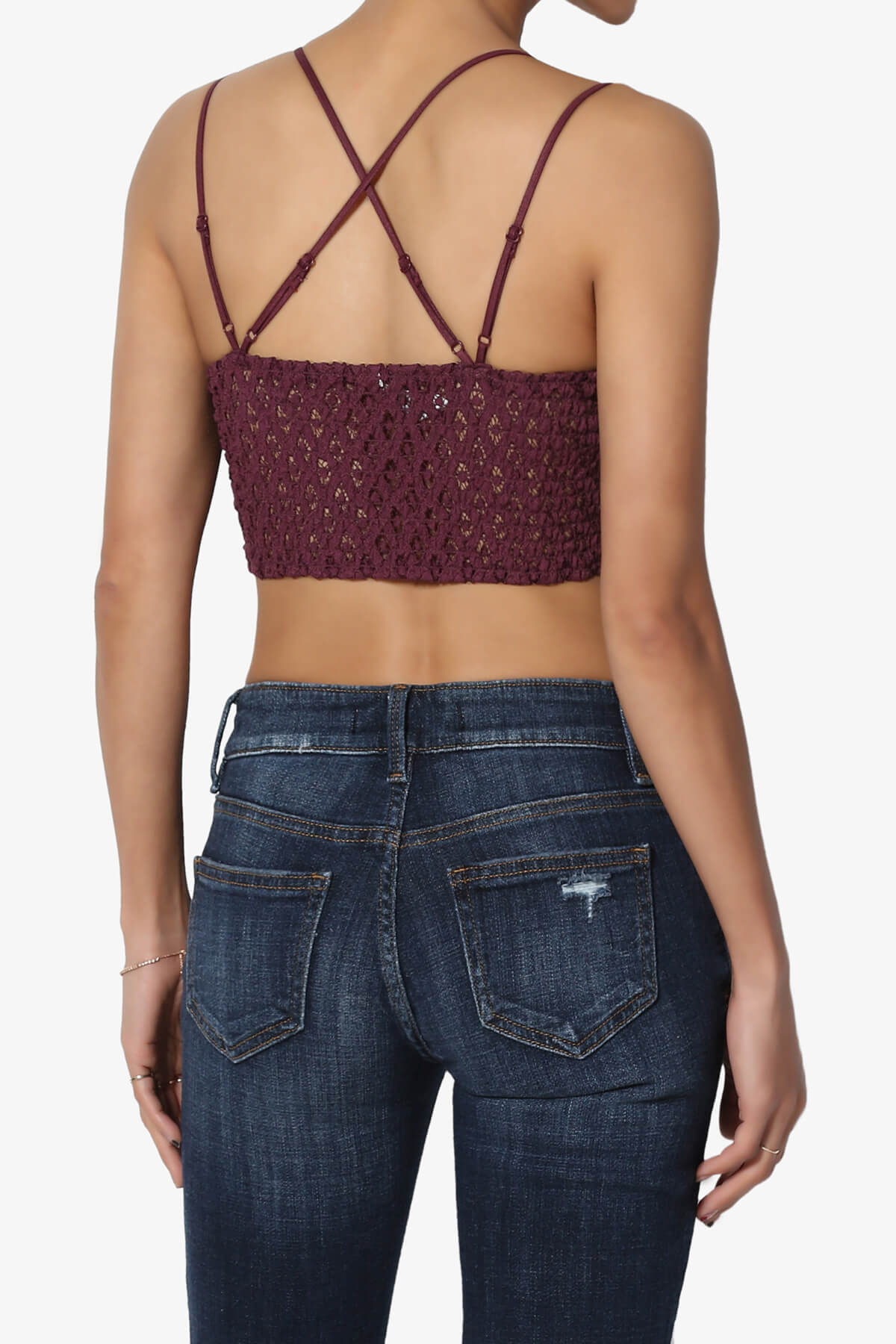 Adella Crochet Lace Bralette DUSTY PLUM_2