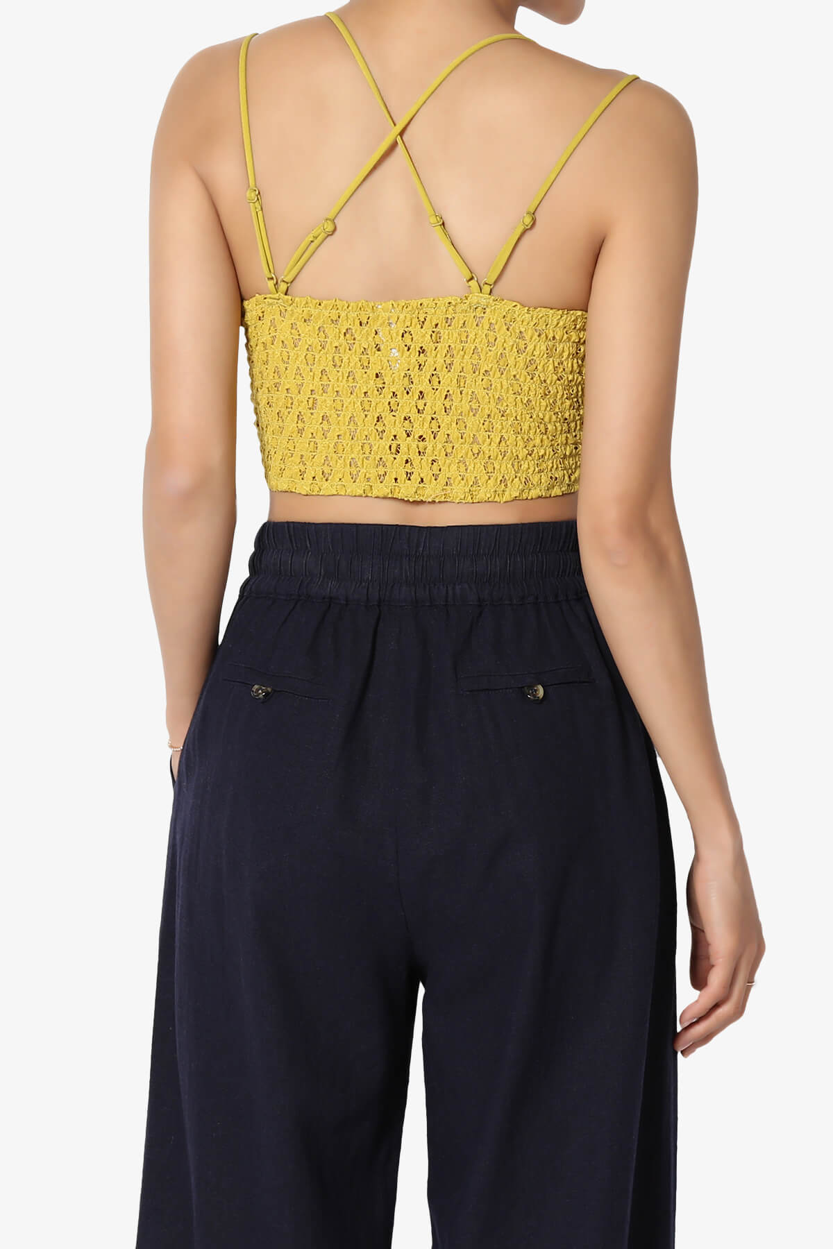 Adella Crochet Lace Bralette GOLDEN WASABI_2