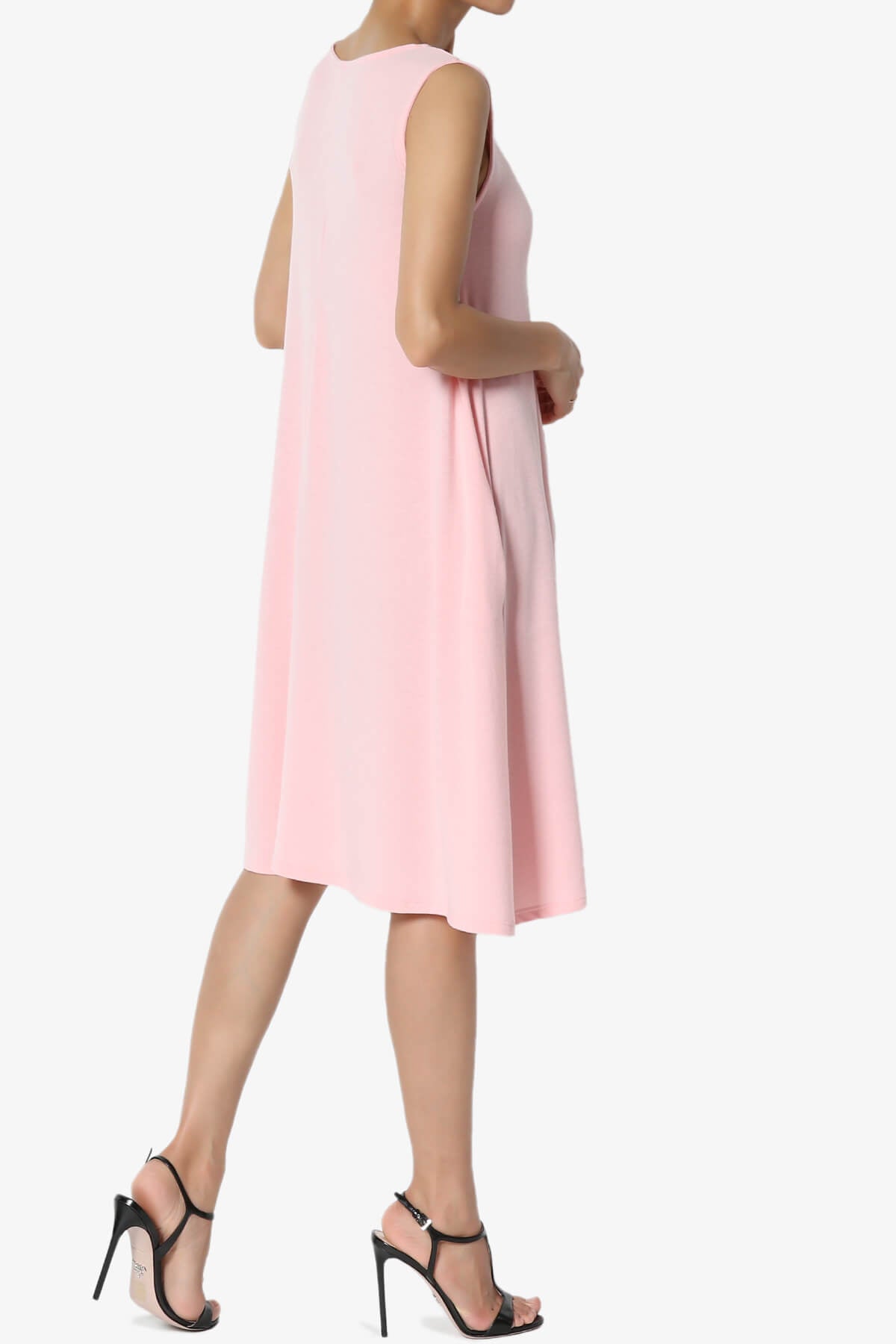Allie Sleeveless Jersey A-Line Dress DUSTY PINK_4