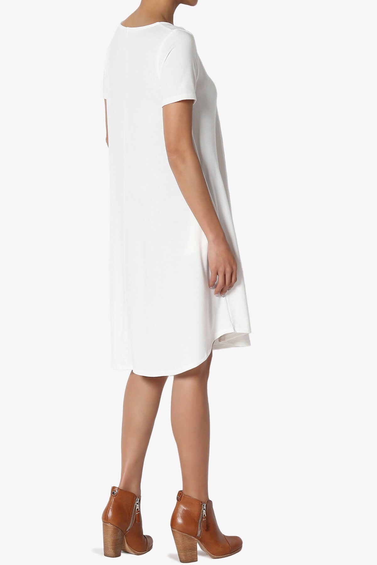 Amella Strappy Scoop Neck Pocket Dress IVORY_4