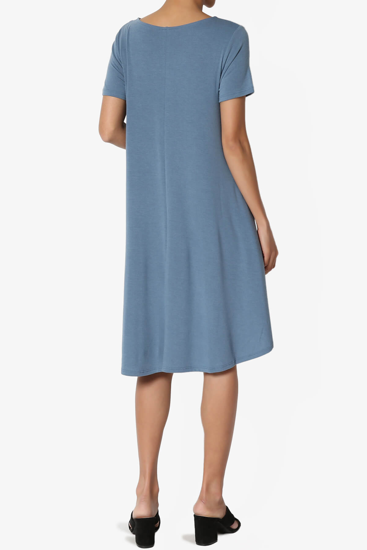 Amella Strappy Scoop Neck Pocket Dress TITANIUM_2