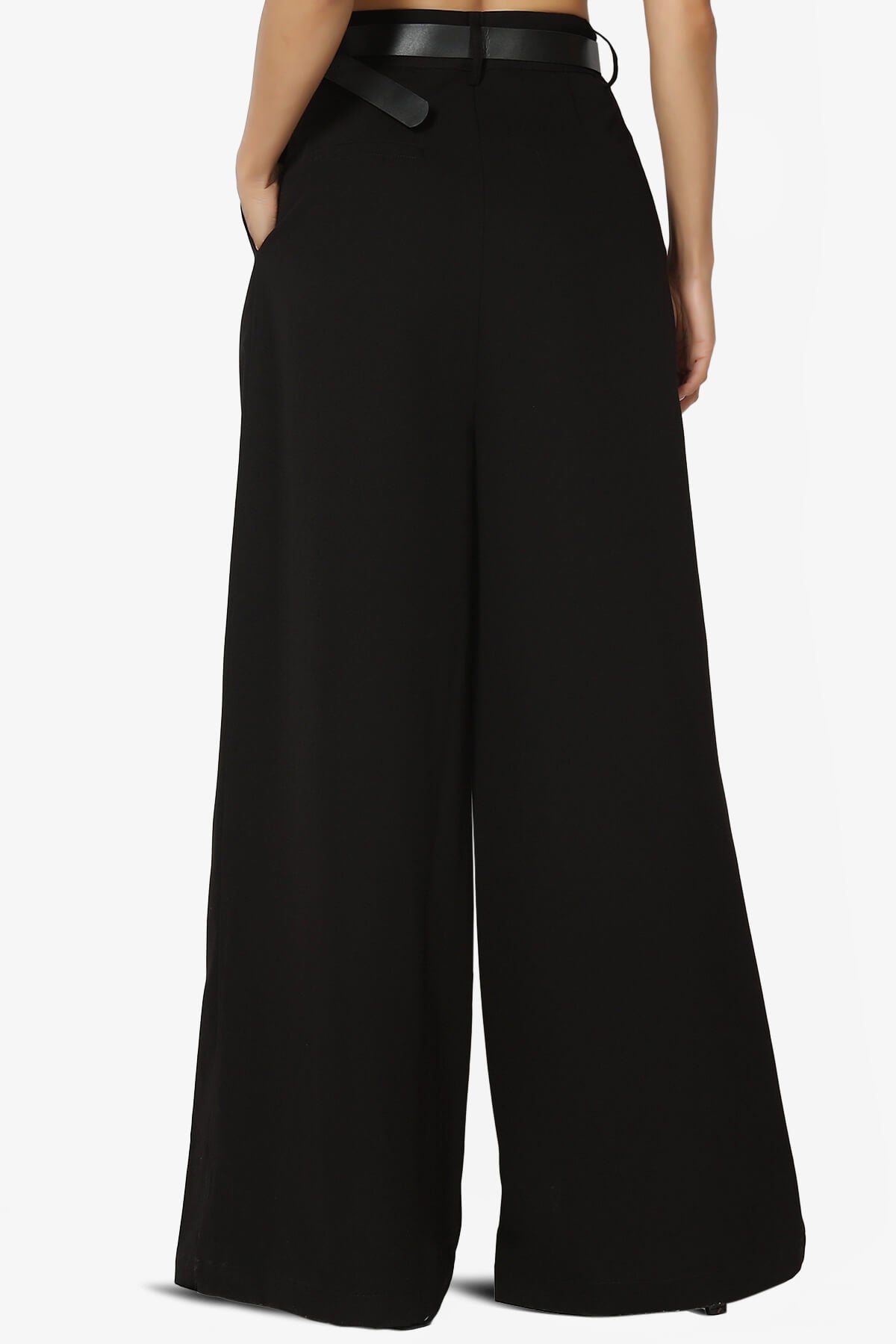 Caden High Waisted Wide Leg Trousers BLACK_2