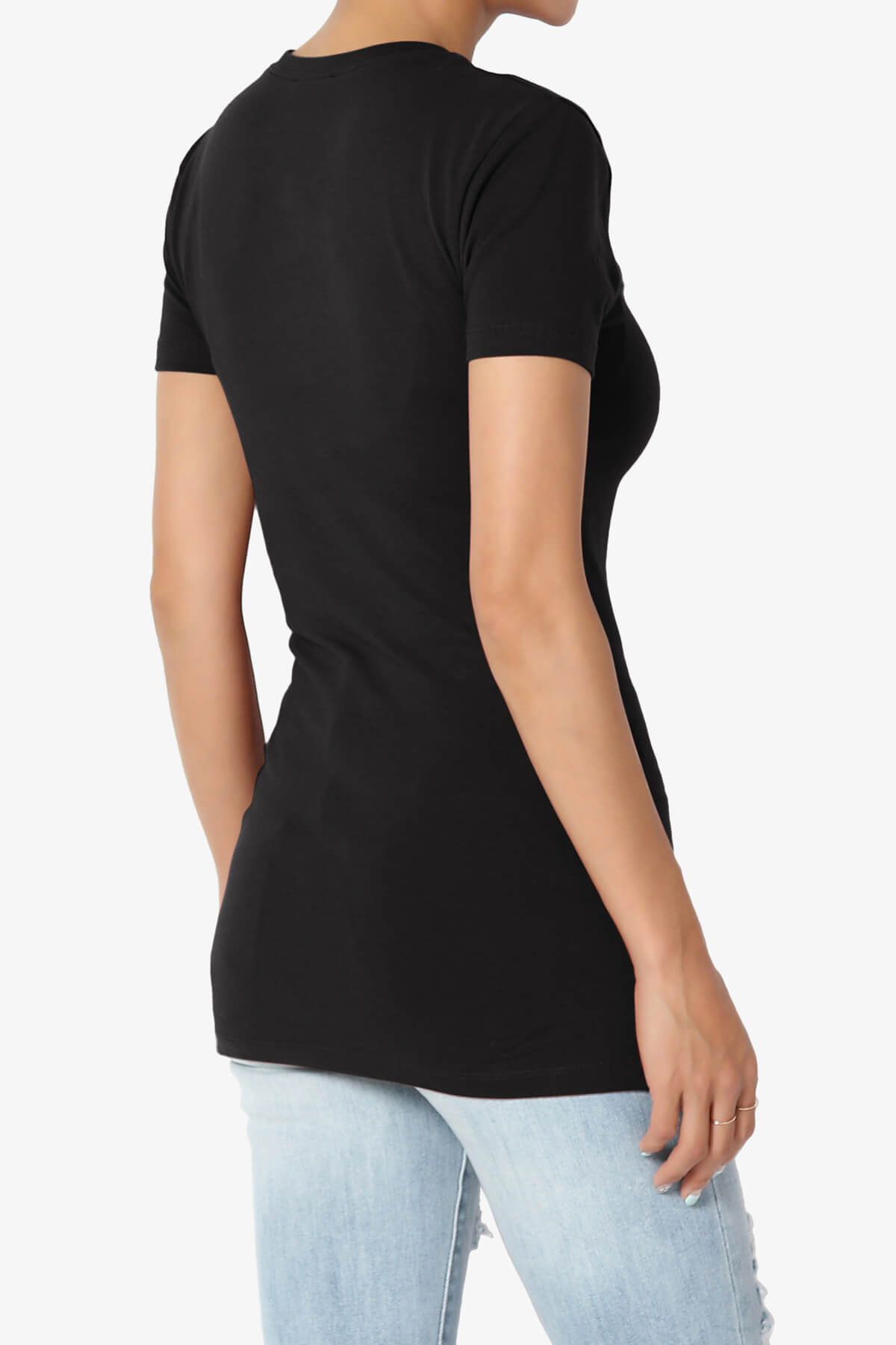 Candela Crew Neck Short Sleeve T-Shirts BLACK_4