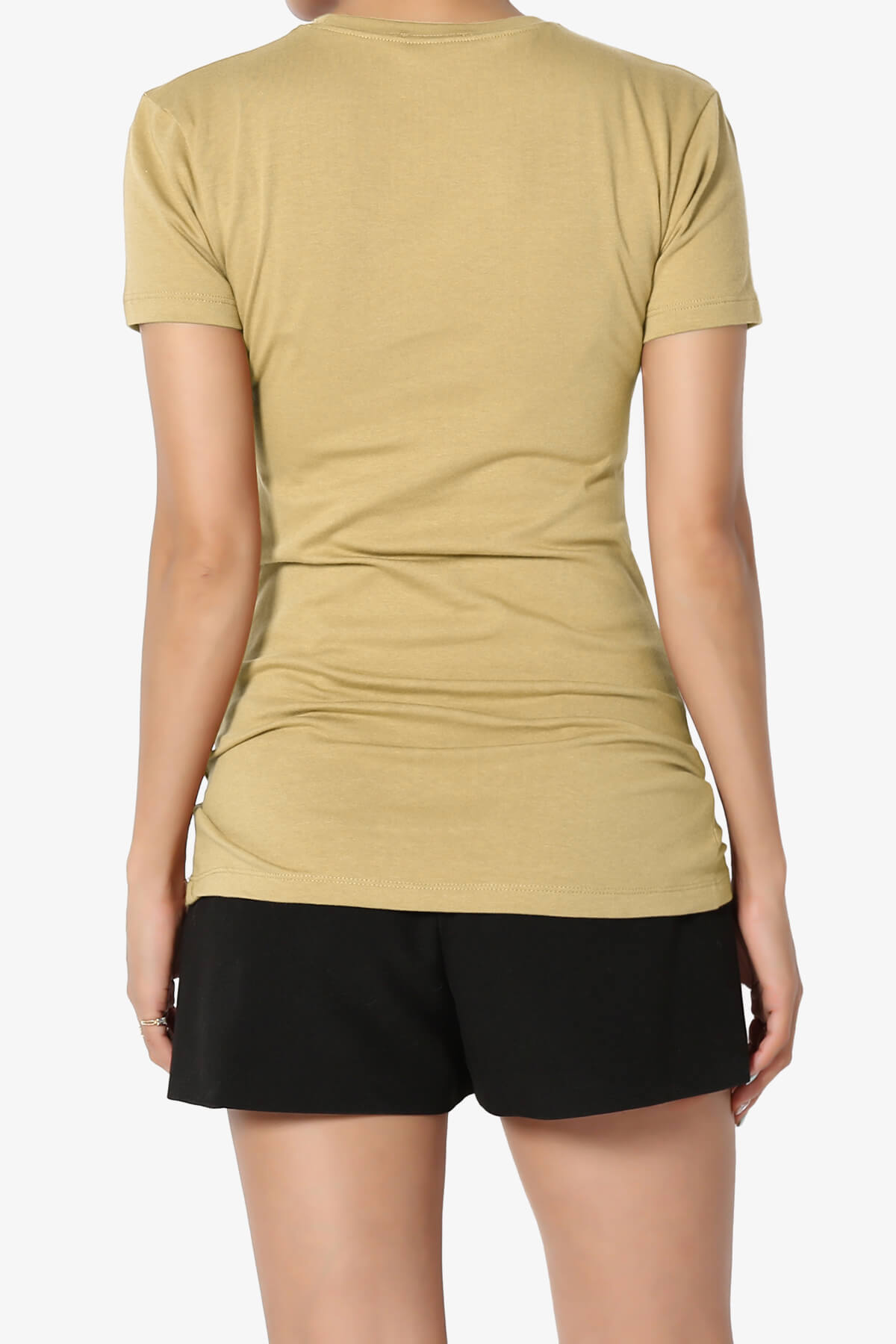 Candela Crew Neck Short Sleeve T-Shirts KHAKI_2