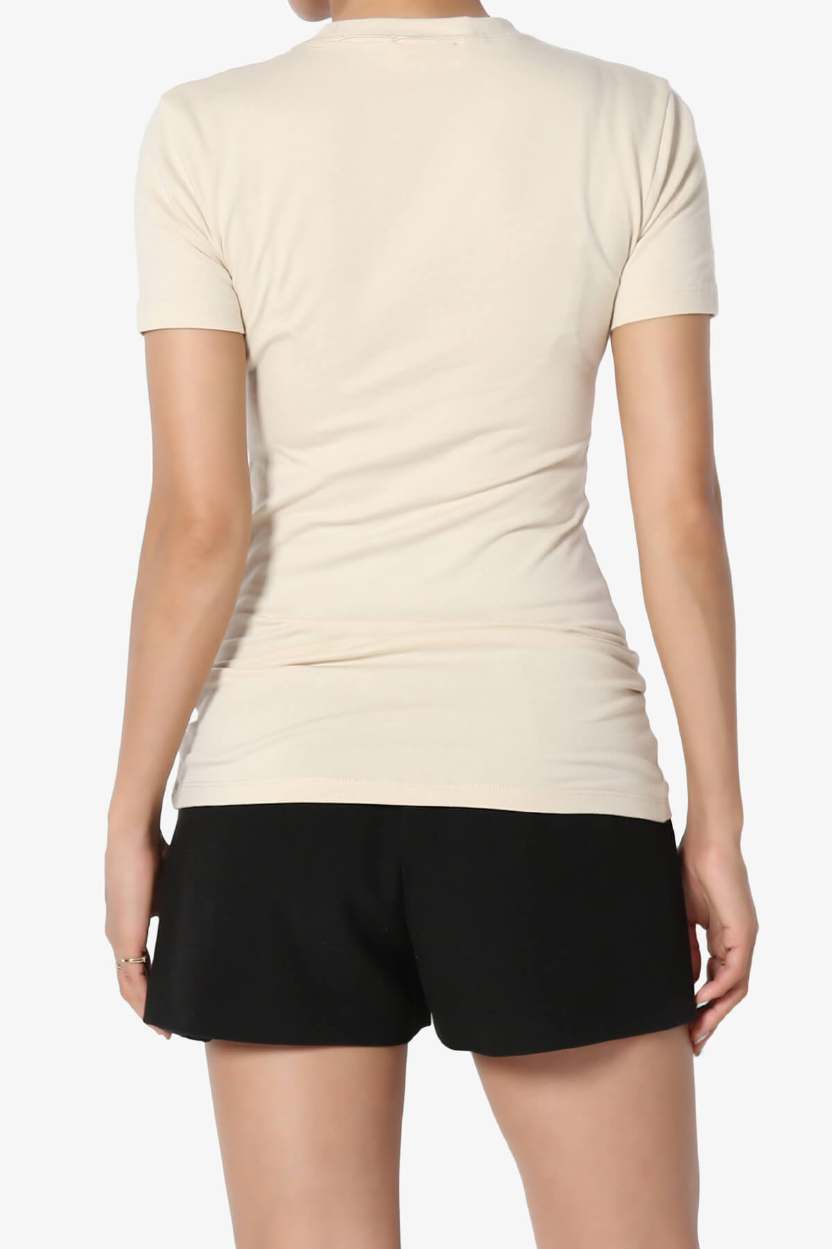 Candela Crew Neck Short Sleeve T-Shirts TAUPE_2