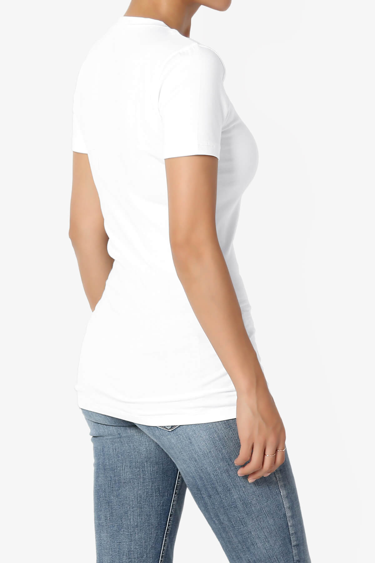 Candela Crew Neck Short Sleeve T-Shirts WHITE_4