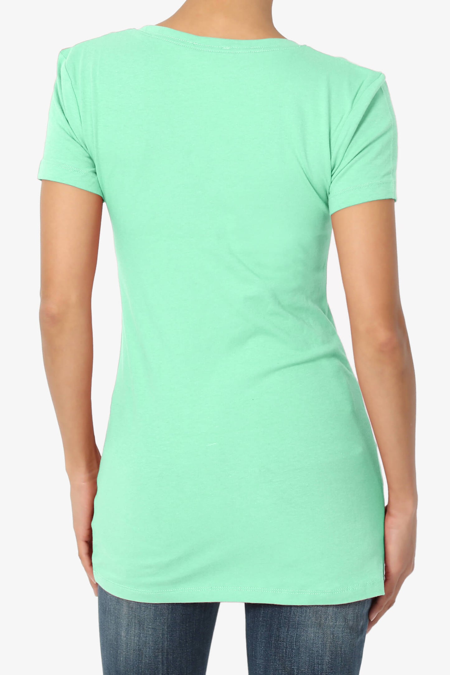 Candela Scoop Neck T-Shirts MINT_2