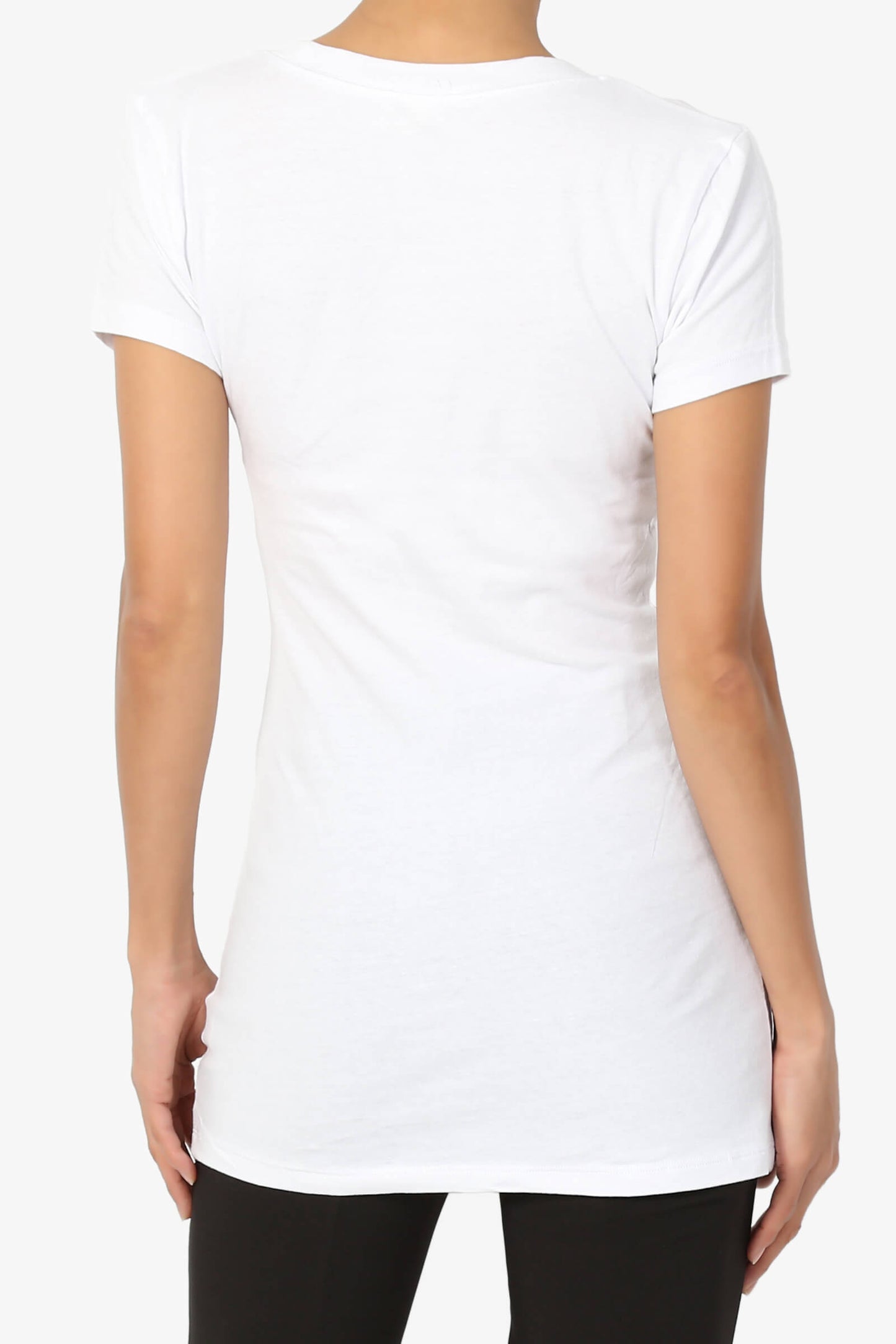 Candela Scoop Neck T-Shirts WHITE_2