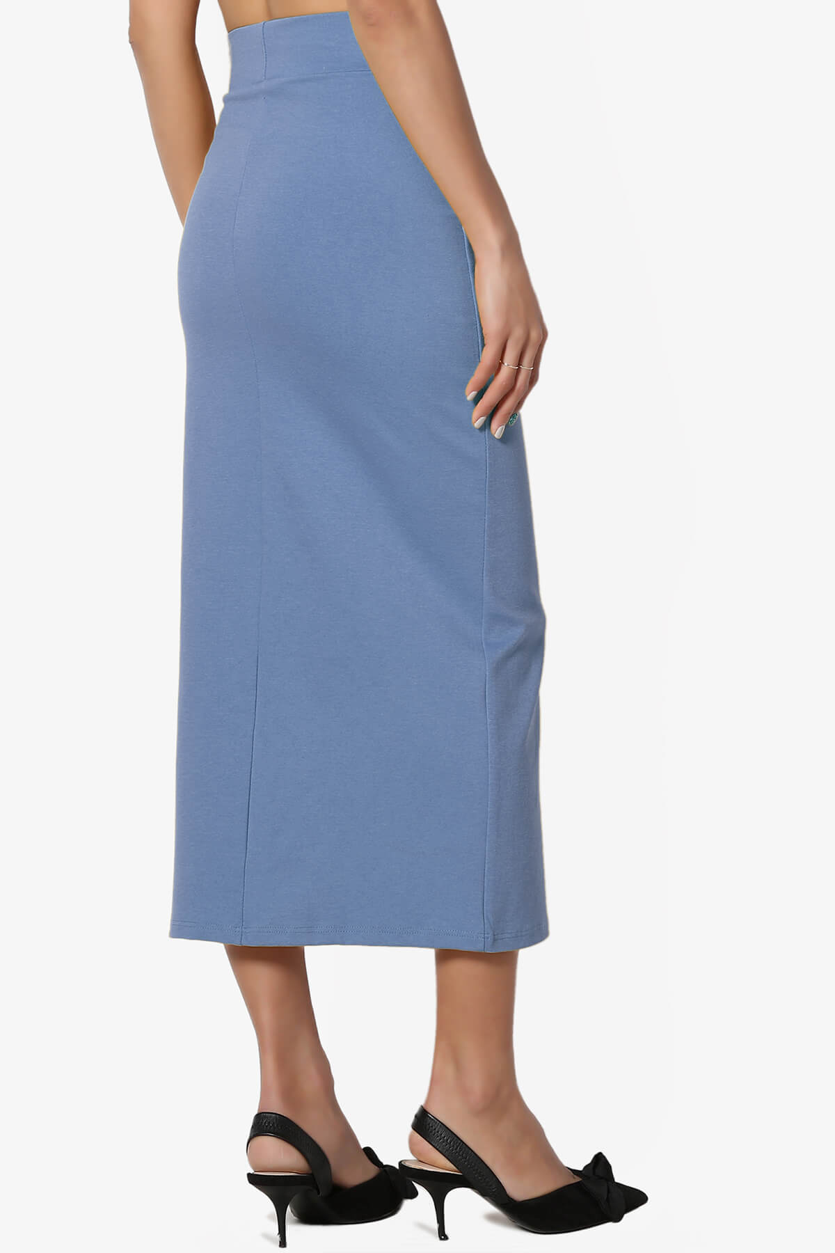 Carleta Mid Calf Pencil Skirt