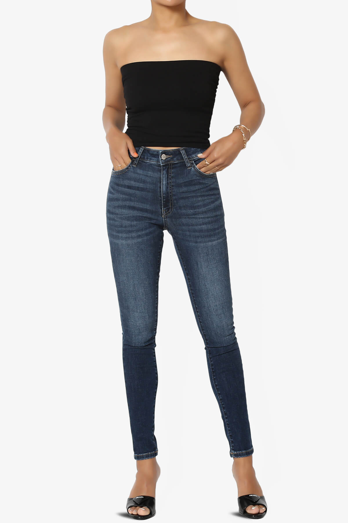 Cherish High Rise Extra Stretch Skinny Jeans DARK_6