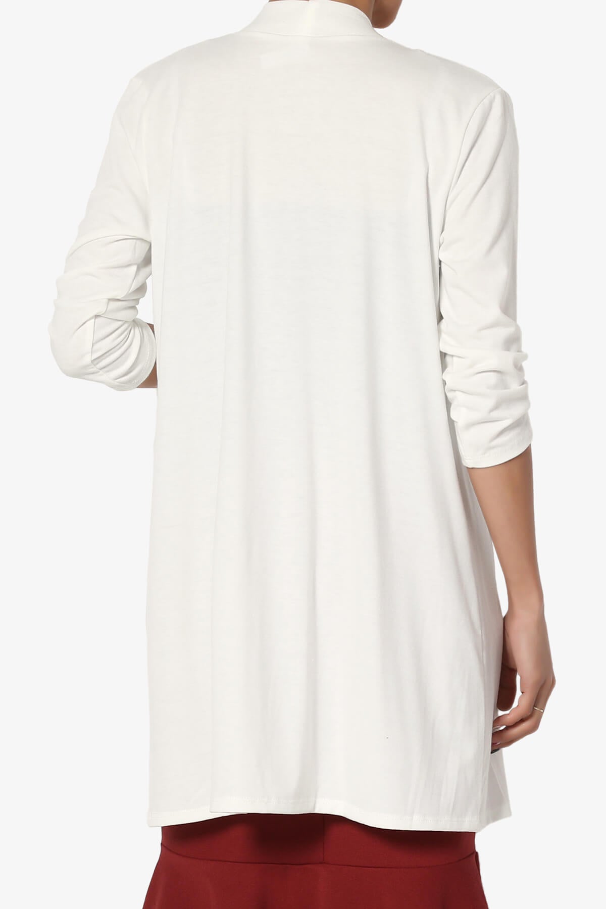 Daday Slouchy Pocket 3/4 Sleeve Cardigan CREAM_2