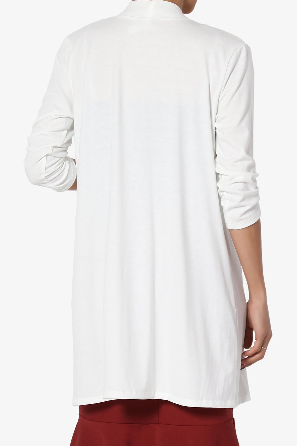 Daday Slouchy Pocket 3/4 Sleeve Cardigan IVORY_2