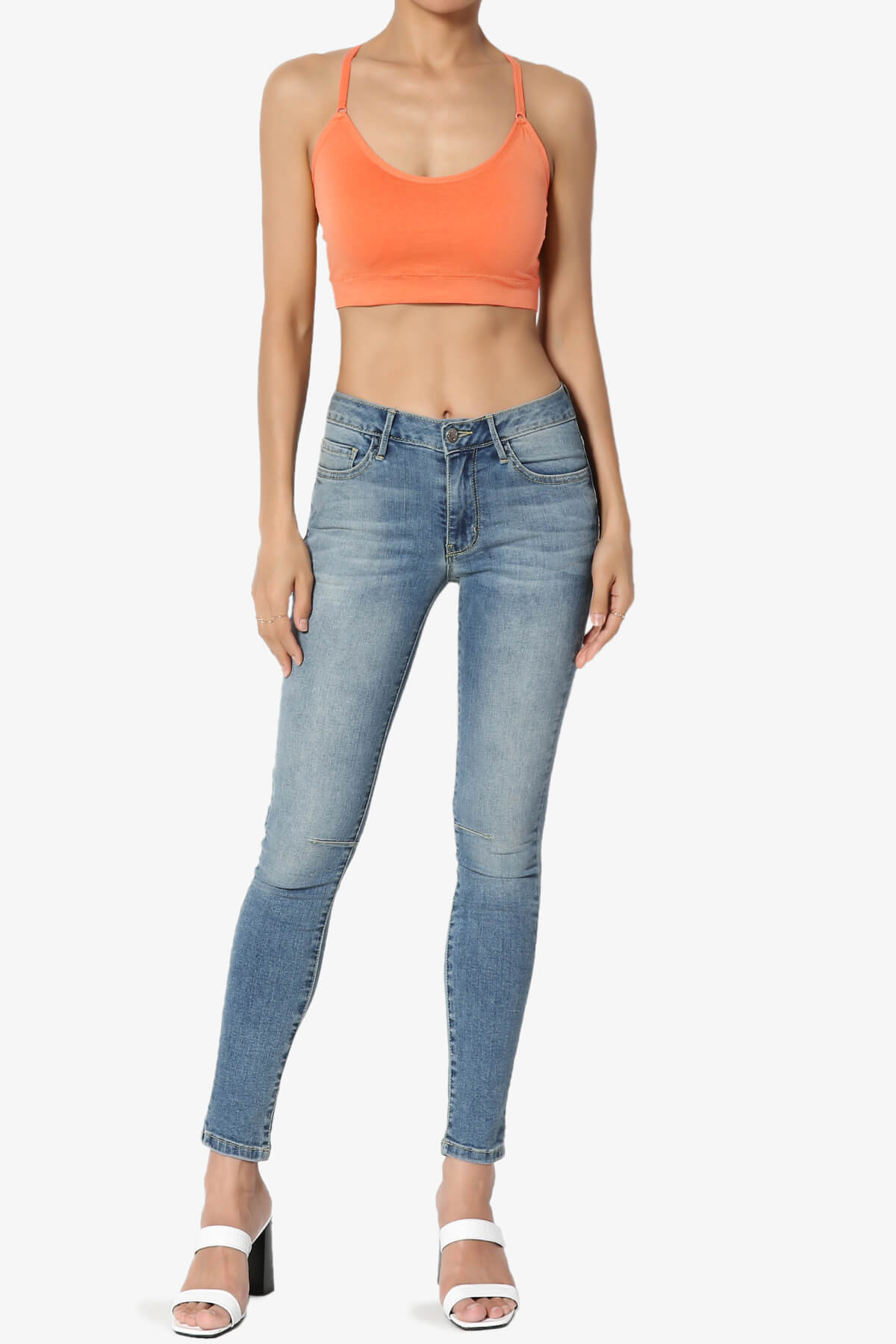 Dassie Padded Cross Back Bra Top ASH COPPER_6